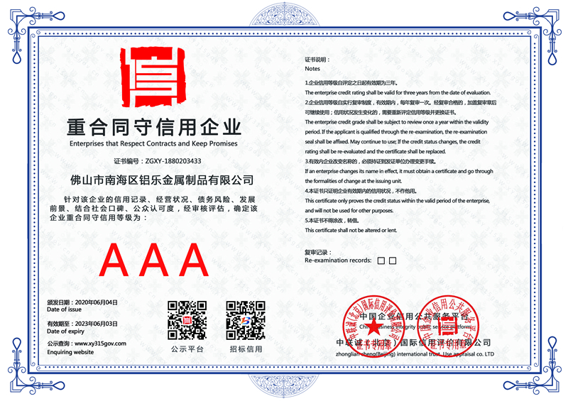 河南重合同守信用企業(yè)